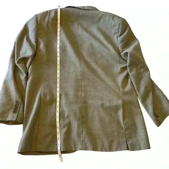 Giorgio Fiorelli Men’s Blazer Suit Jacket Sport Coat Grey - Picture 12 of 13